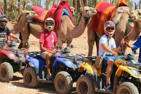 From Marrakech : Quad & Camel Tour with Agafay Desert Pool Lunch